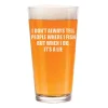 16 oz Beer Pint Glass Funny Fishing I Don’t Always Tell People Where I Fish But When I Do It’s A Lie