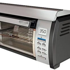 Blackdecker-space-maker-digital-toaster-oven-stainless-steel-black, Silver TROS1000
